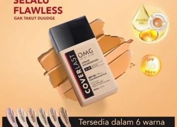 Gambar salah satu Foundation di Bawah 100 Ribu, OMG Coverlast Liquid Foundation. (Foto: Pinterest)
