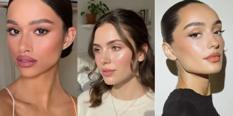 Illustrasi jenis finish makeup, mulai dari matte, glowy, dan satin. (Foto: Pinterest)