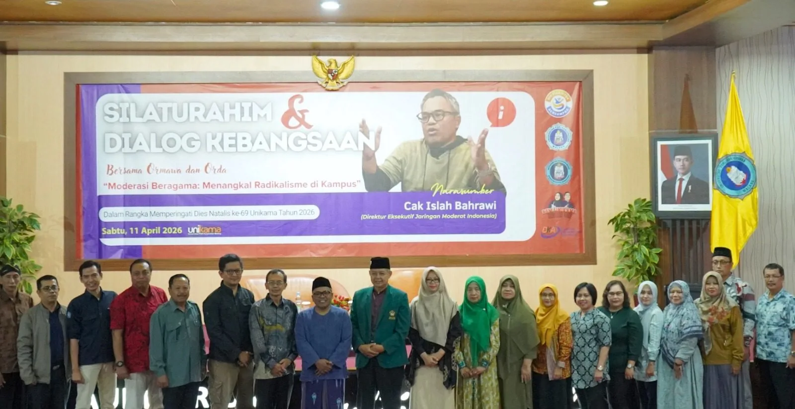 Dialog kebangsaan di Unikama yang mengulas moderasi beragama (dok. Unikama)