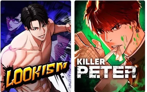 Dua Webtoon yang masuk dalam daftar webtoon action paling populer dan banyak disukai (Foto: Webtoon)