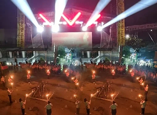 Kegiatan kepramukaan pelajar Al Hayat Malang jelang Harlah ke-67. (Foto/ist)