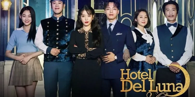 Salah satu poster drakor membantu arwah yang berjudul Hotel del Luna. (Foto: Pinterest)
