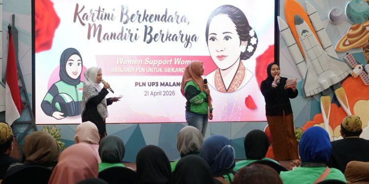 Sosialisasi PLN UP 3 tentang keselamatan Ketenagalistrikan bagi Ojek Online. Foto/dok