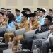 Wali Kota Batu Nurochman saat berpamitan pada Wawali Heli Suyanto. Foto: Prokopim KWB