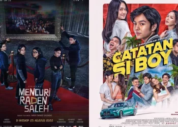 Poster film yang dibintangi Angga Yunanda. Foto: Instagram Mencuri Raden Saleh dan Catatan Si Boy