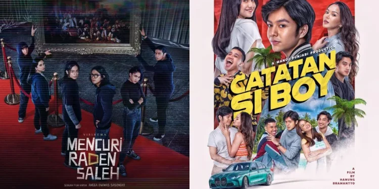 Poster film yang dibintangi Angga Yunanda. Foto: Instagram Mencuri Raden Saleh dan Catatan Si Boy
