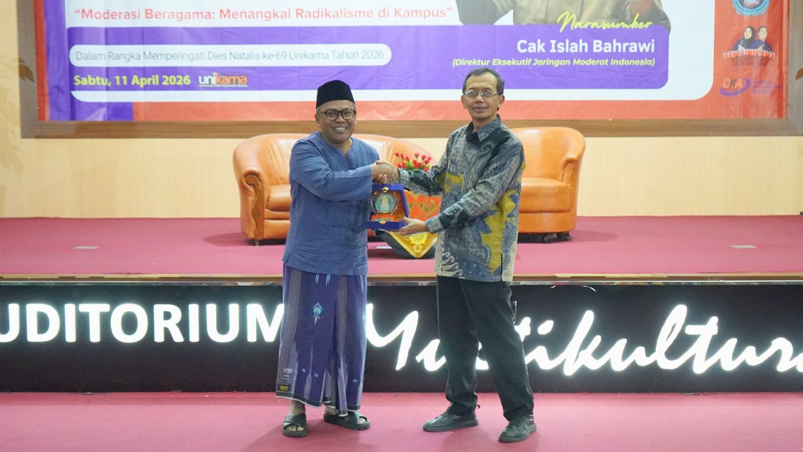 Dialog kebangsaan di Unikama yang mengulas moderasi beragama (dok. Unikama)
