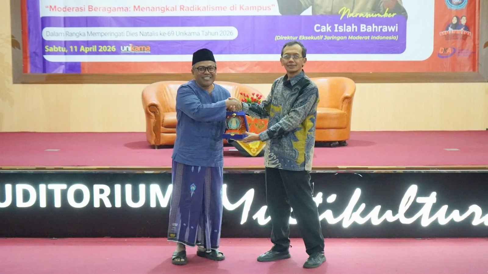 Dialog kebangsaan di Unikama yang mengulas moderasi beragama (dok. Unikama)
