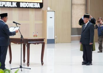 Ilustrasi pelantikan Pj Sekda oleh Wali Kota Batu Nurochman. Foto: Dok.
