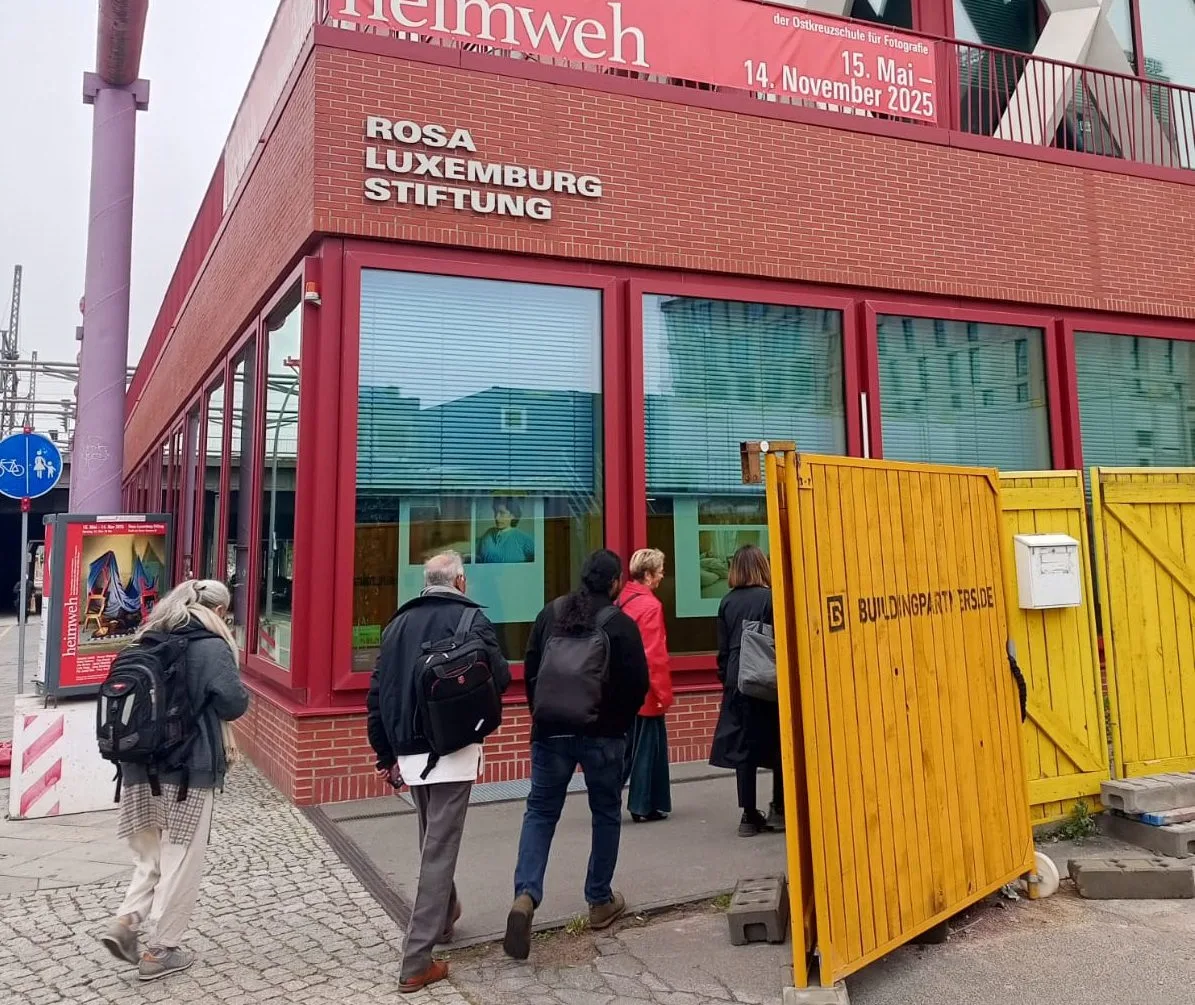 Suasana gedung yayasan yang mengabadikan nama Rosa Luxemburg di Jerman. Foto/dok. Didit Saleh