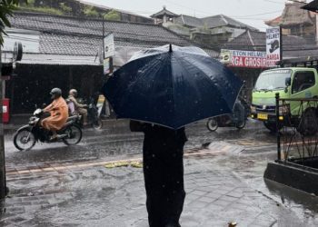 Prakiraan cuaca Malang, khususnya di wilayah Kota Malang pada hari Senin, 27 April 2026 dalam kondisi berawan dan hujan ringan. /Foto: Pinterest/Jellys Dump