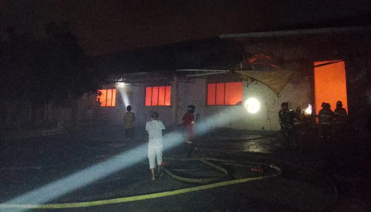 Kebakaran gudang tembakau