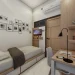 Fasilitas kamar kos di unit Graha Agung Highland. (Foto/dok. Tomoland)