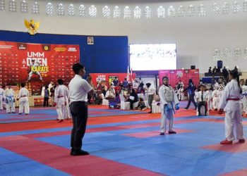 Kejuaraan Karate Nasional Piala Rektor Cup 2026 di UMM di momen Hardiknas 2026. Foto: Azmy