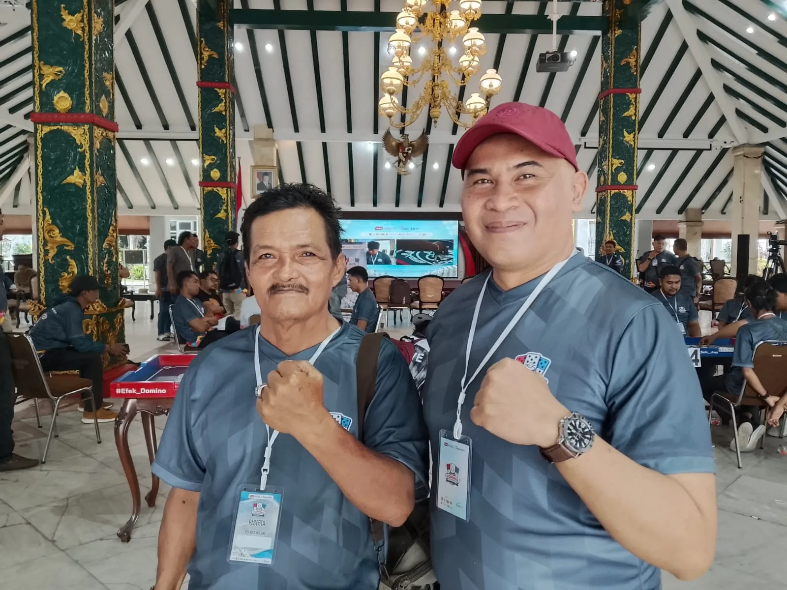 Tim PSI Kota Malang menembus babak 8 besar Kompetisi Domino Demokrasi 2026. (Foto/M Sholeh)
