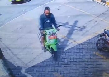 Motor berplat merah dilaporkan kabur usai senggolan dengan pesepeda di Malang. (Foto/ist)