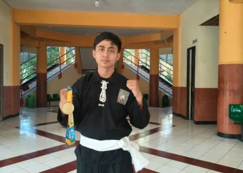 Muhammad Yazid Khumaidi, mahasiswa ITN Malang juara 1 di Kejuaraan IPSI Kabupaten Malang Antar Pelajar 2026. Foto/dok ITN Malang