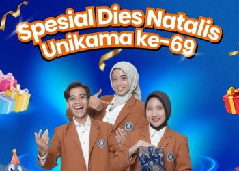 Unikama hadirkan program Beasiswa DPP 50 Persen kepada calon mahasiswa dalam rangka dies natalis kampus ke-69. /Foto: Dok. Unikama.