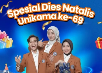 Unikama hadirkan program Beasiswa DPP 50 Persen kepada calon mahasiswa dalam rangka dies natalis kampus ke-69. /Foto: Dok. Unikama.