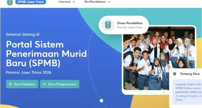 Jadwal Jalur Prestasi SPMB Jatim 2026 yang menyediakan golden ticket bagi calon siswa baru. /Foto: Laman resmi SPMB Jatim.