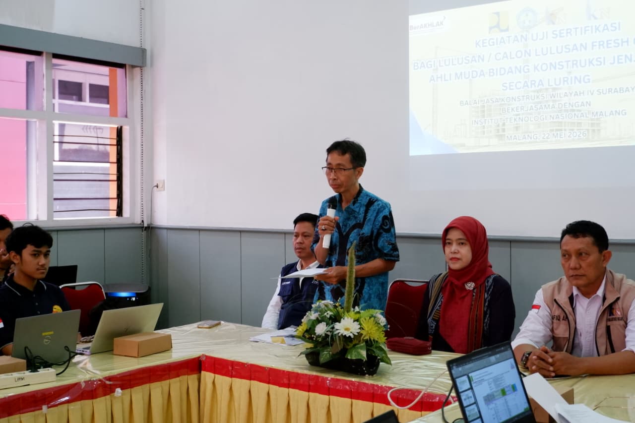 Uji sertifikasi kompetensi bagi lulusan ITN Malang. Foto/dok. ITN Malang