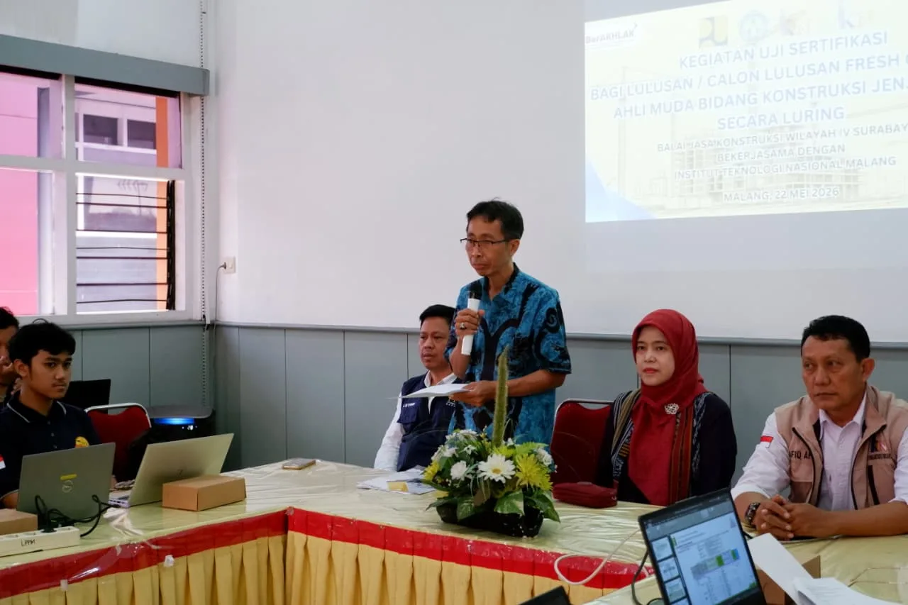 Uji sertifikasi kompetensi bagi lulusan ITN Malang. Foto/dok. ITN Malang
