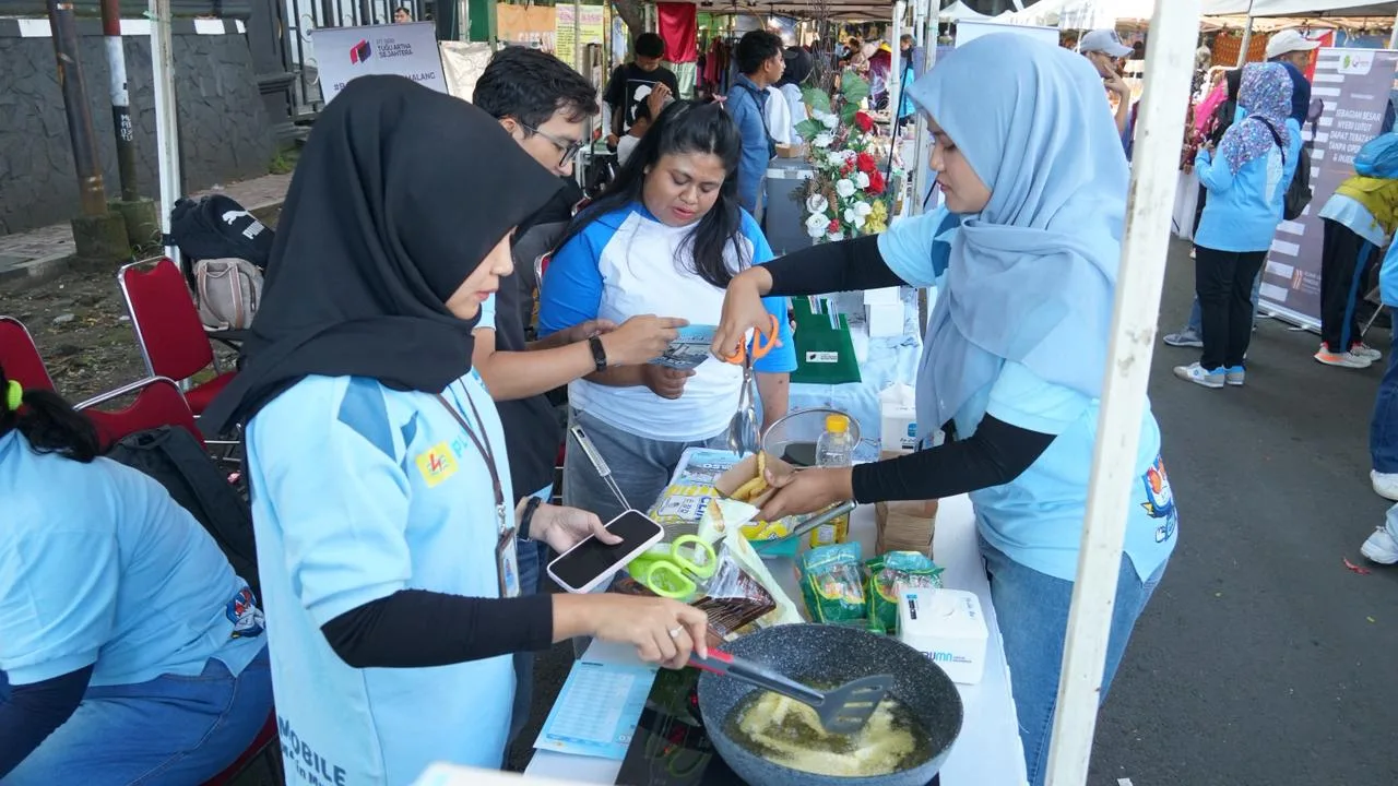 PLN UP3 Malang meriahkan Hari Bakti ke-112 Kota Malang. Foto/dok