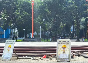 air Mancur Alun Alun Merdeka Kota Malang