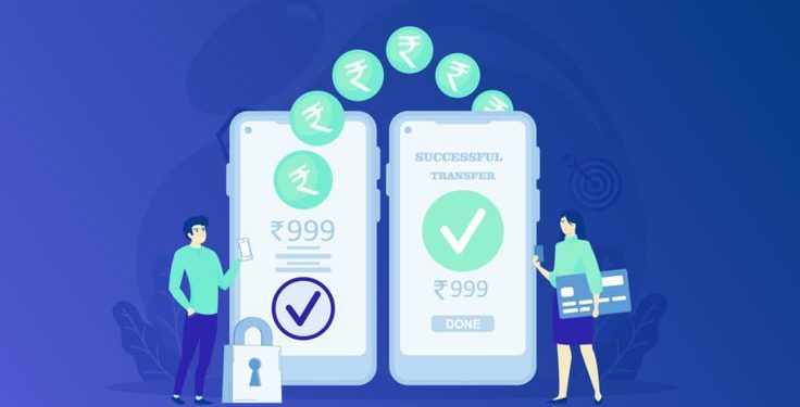 Ilustrasi kemudahan bertransaksi menggunakan bank digital (Foto: Pinterest @Ankit Kumar)