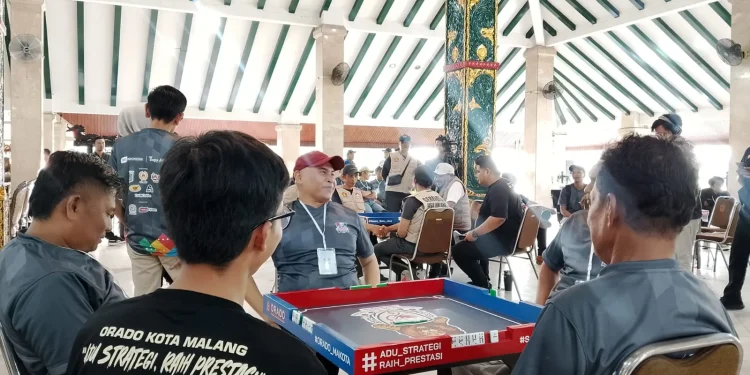 Tim PSI Kota Malang menembus babak 8 besar Kompetisi Domino Demokrasi 2026. (Foto/M Sholeh)