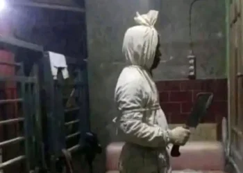 Ilustrasi pocong begal hoaks yang juga beredar di Malang Raya. Foto: Istimewa