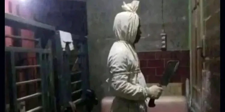 Ilustrasi pocong begal hoaks yang juga beredar di Malang Raya. Foto: Istimewa