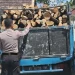 Polisi sita truk bermuatan kayu hasil pembalakan di hutan Malang selatan. Foto: Polres Malang