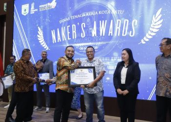 Penghargaan Naker's Award 2026 di Kota Batu. Foto: Prokopim KWB