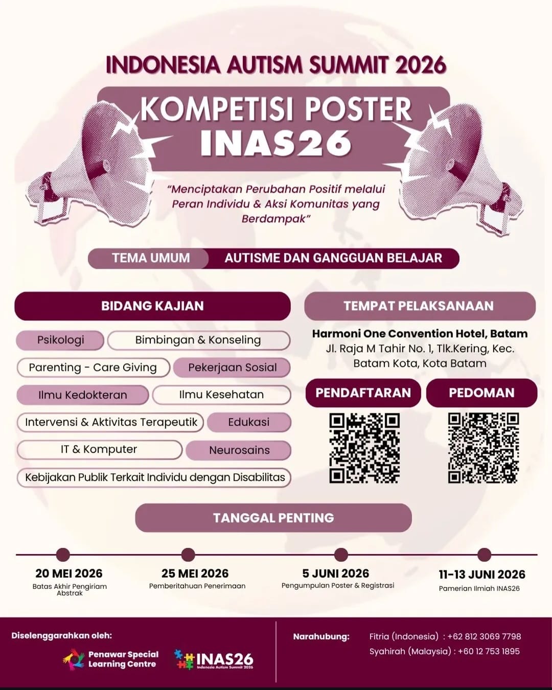 Kompetisi poster INAS26 langkah nyata mendukung terwujudnya lingkungan yang lebih inklusif. /Foto: Dok. PSLC