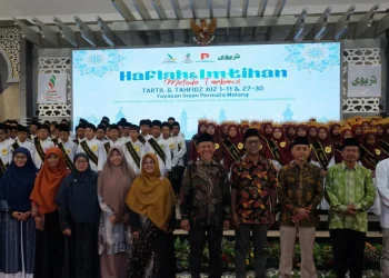 Haflah dan Imtihan Metode Tarbawi wujud komitmen Yayasan Insan Permata Malang cetak generasi muda qurani. /Foto: Dok. Yayasan Insan Permata Malang.