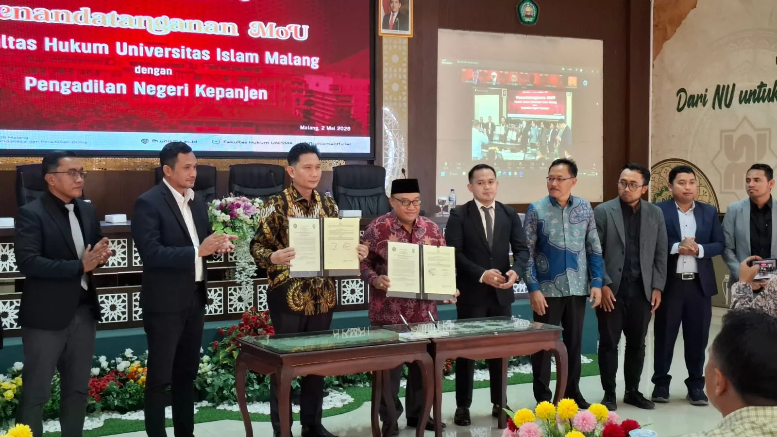 Kerja sama FH Unisma dengan Pengadilan Negeri Kepanjen dan Dinas P3AP2KB Kota Batu. Foto: Azmy