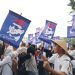 Simpatisan pendukung MBG bersenam ria di Kota Malang (M Sholeh)
