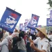 Simpatisan pendukung MBG bersenam ria di Kota Malang (M Sholeh)