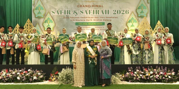 FKIK UIN Maliki Malang cetak duta kampus bertalenta baru lewat Grand Final Pemilihan Safir-Safirah 2026. Foto: Dok.