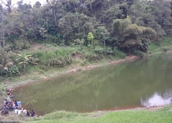 Lokasi tenggelamnya remaja di Embung Babadan Ngajum. Foto: Polsek Ngajum