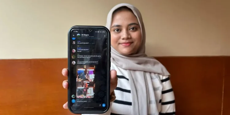 Rachel Ruwaida, mahasiswa UB yang raih cuan melalui Komunitas UB Mager (Foto: Nathasya Amalia)