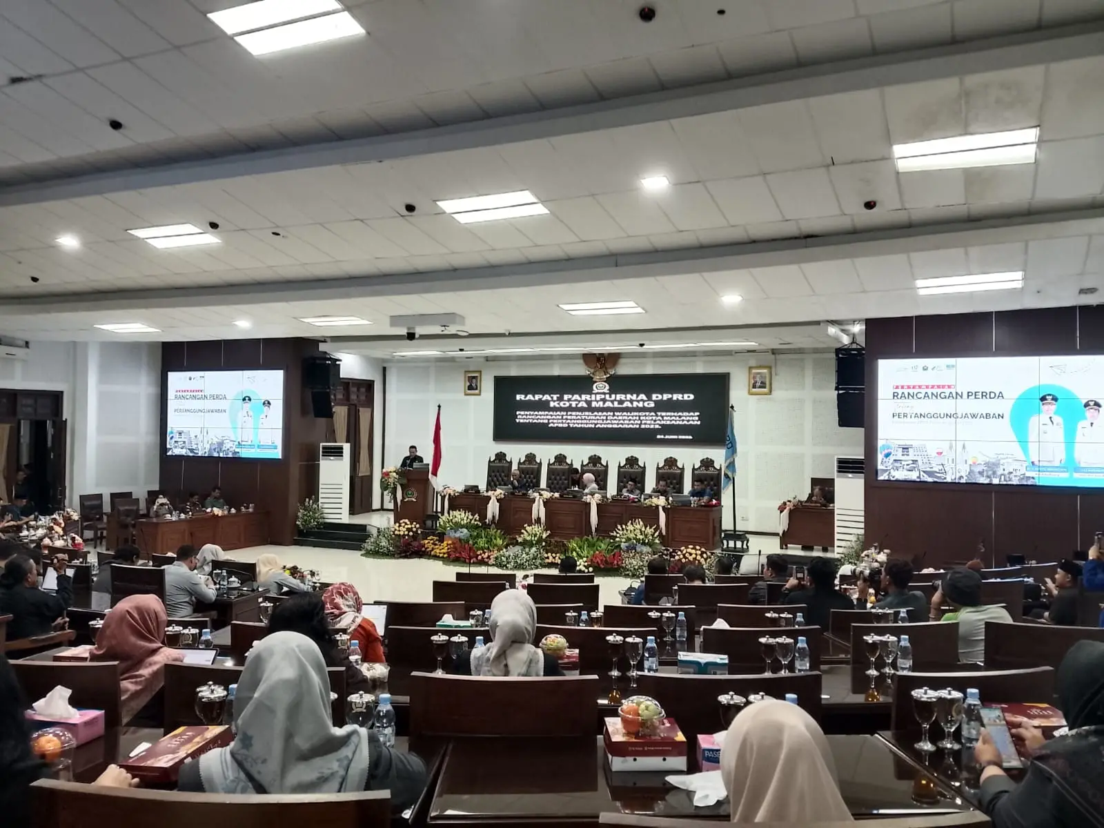 Wali Kota Malang menyampaikan Ranperda Pertanggungjawaban APBD 2025 (M Sholeh)