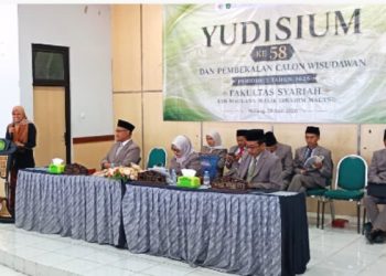 Fakultas Syariah UIN Malang hadirkan orasi ilmiah dalam kegiatan Yudisium ke-58 dan pembekalan calon wisudawan. /Foto: Dok. Fakultas Syariah UIN Malang.
