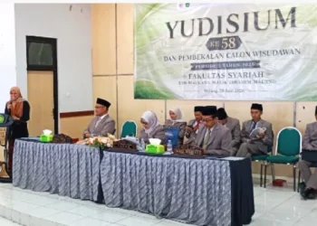 Fakultas Syariah UIN Malang hadirkan orasi ilmiah dalam kegiatan Yudisium ke-58 dan pembekalan calon wisudawan. /Foto: Dok. Fakultas Syariah UIN Malang.