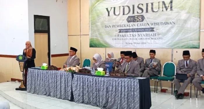 Fakultas Syariah UIN Malang hadirkan orasi ilmiah dalam kegiatan Yudisium ke-58 dan pembekalan calon wisudawan. /Foto: Dok. Fakultas Syariah UIN Malang.