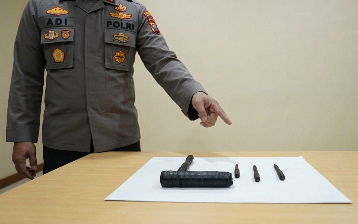 Kunci letter T yang digunakan tersangka. Foto: Polres Malang