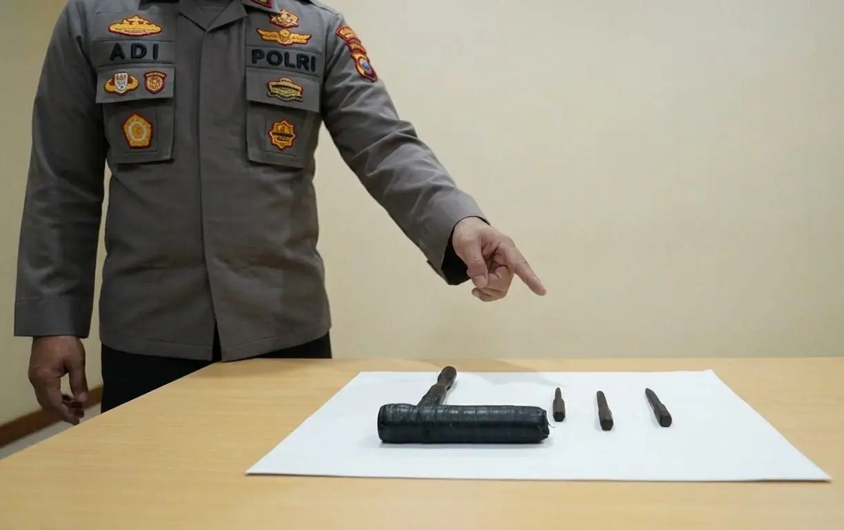 Kunci letter T yang digunakan tersangka. Foto: Polres Malang