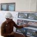 Wali Kota Malang, Wahyu Hidayat menunjukkan design pembangunan jalan kembar di Pasar Induk Gadang (M Sholeh)