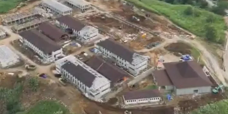 Sekolah Rakyat di Bantur Malang saat pembangunan masih 55 persen. Foto: Dinas Sosial Kabupaten Malang